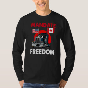 Mandat des Freiheitsverbands Ua Canada Flag Freedo T-Shirt