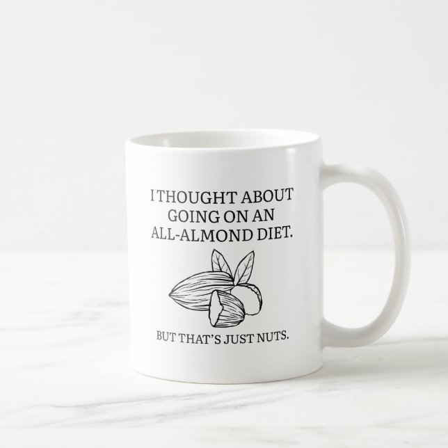 Mandel-Diät Kaffeetasse (Rechts)