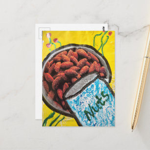 Mandel Mixed Media Collage Postkarte