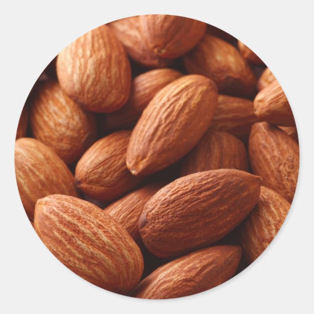 Mandel Runder Aufkleber (Vorderseite)