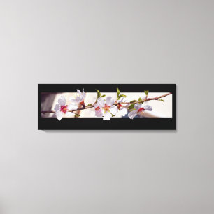 Mandelbaum Blume Blüte gewickelt Leinwand