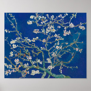 Mandelblüte (Indigo) Van Gogh Poster