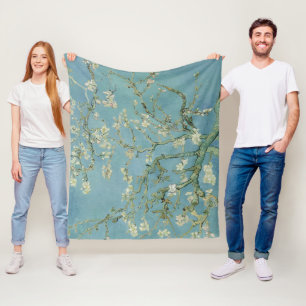 Mandelblüten Gemälde von Van Gogh Fleecedecke