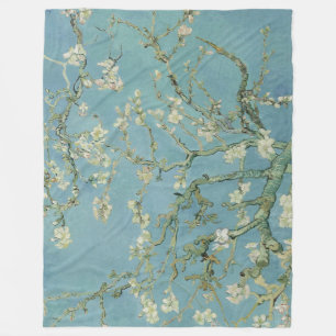 Mandelblüten Gemälde von Van Gogh Fleecedecke