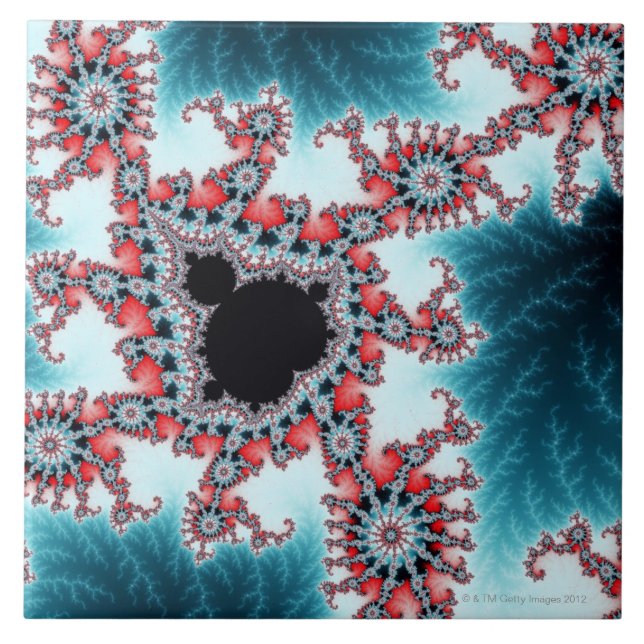Mandelbrot 7 fliese (Vorderseite)