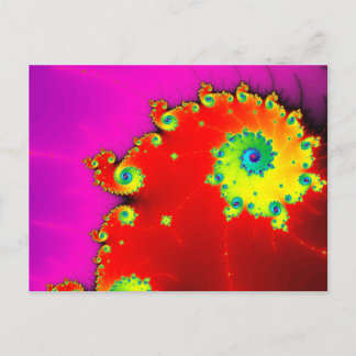 Mandelbrot Art Postcard Postkarte
