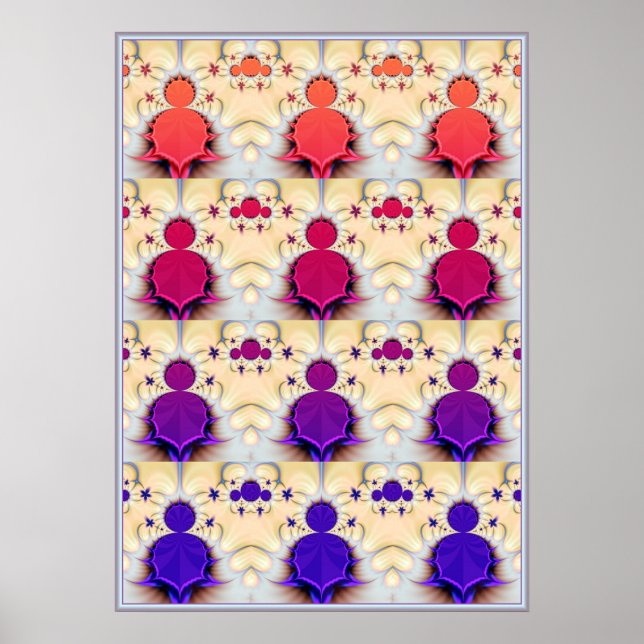 Mandelbrot Chakra Poster (Vorne)