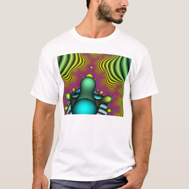 Mandelbrot Chickadee T-Shirt (Vorderseite)