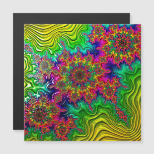 Mandelbrot Color Explosion Magnetkarte