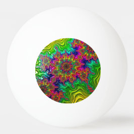 Mandelbrot Color Explosion Ping Pong Ball Tischtennisball