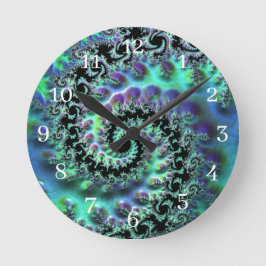 Mandelbrot Discovery Round Wall Clock Runde Wanduhr