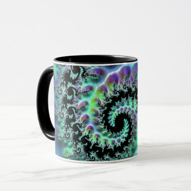 Mandelbrot Discovery Tasse (Vorderseite Links)