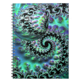Mandelbrot Discovery with Sphere Spiral Notebook Notizblock