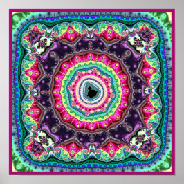 Mandelbrot Fraktal Design Poster