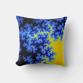 Mandelbrot Fraktal Ice Crystal Pattern Kissen