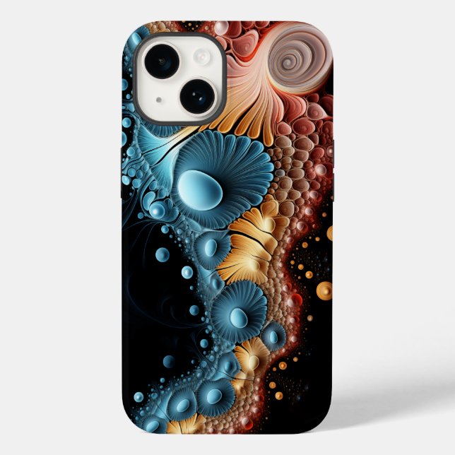 Mandelbrot Fraktal Julia Set Case-Mate iPhone 14 Hülle (Rückseite)