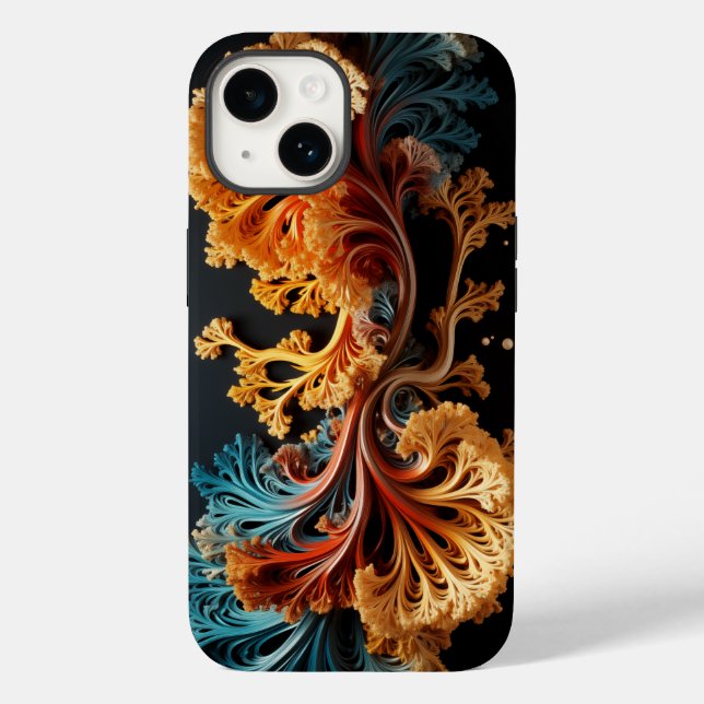 Mandelbrot Fraktal Julia Set Case-Mate iPhone 14 Hülle (Rückseite)