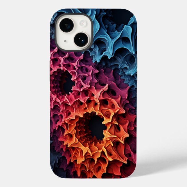 Mandelbrot Fraktal Julia Set Case-Mate iPhone 14 Hülle (Rückseite)