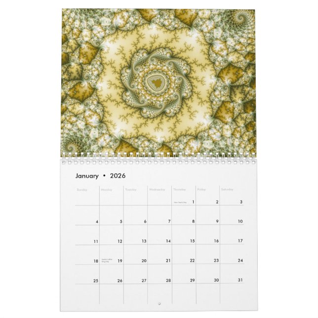 Mandelbrot Fraktal-Kalender 2014 Kalender (Jan 2026)