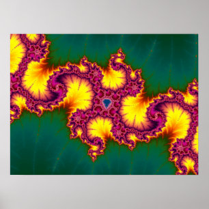 Mandelbrot-Fraktal Poster