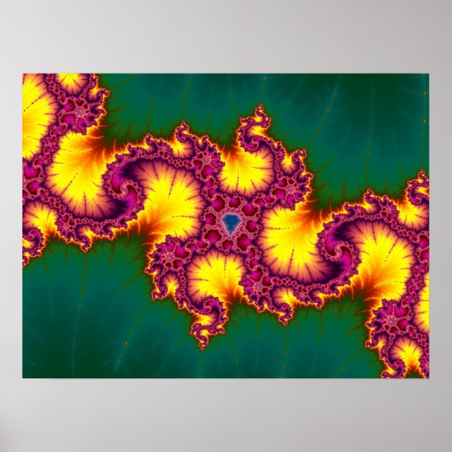 Mandelbrot Fraktal Poster (Vorne)