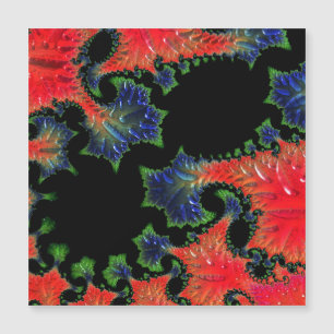 Mandelbrot Garden Magnetkarte