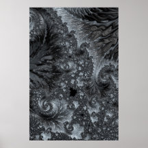 Mandelbrot im Eisland Modernes Fraktal Abstrakt