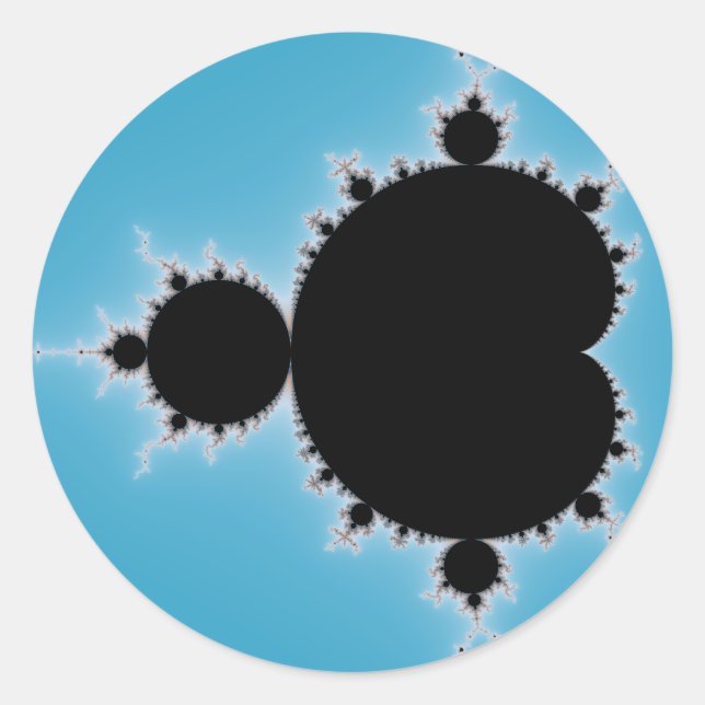 Mandelbrot Set 05 - Fraktal Runder Aufkleber (Vorderseite)