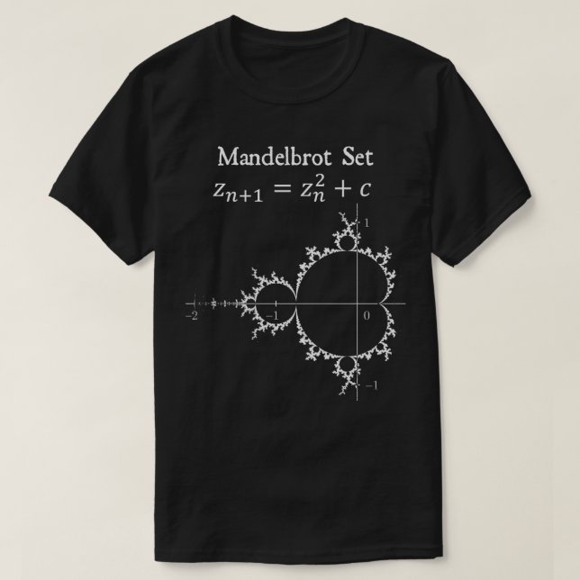 Mandelbrot Set Chaos Butterfly Physik Math Teache T-Shirt (Design vorne)