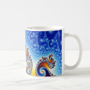 Mandelbrot Set-doppeltes gewundenes Kaffeetasse