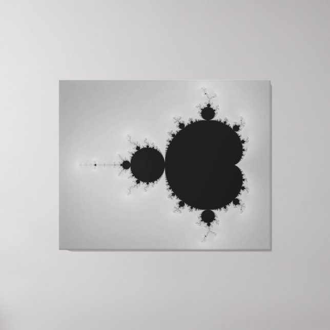 Mandelbrot Set Fraktal Shape Leinwanddruck (Vorderseite)