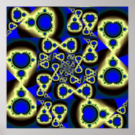 Mandelbrot Set Pattern Poster