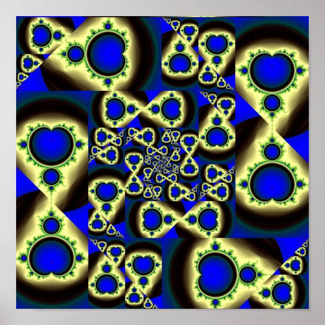 Mandelbrot Set Pattern Poster (Vorne)