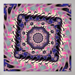 Mandelbrot Square Fraktal Poster