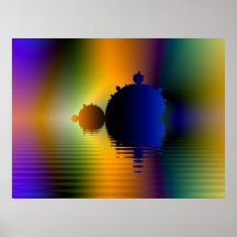 Mandelbrot Voyage Fraktal Poster