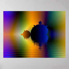 Mandelbrot Voyage Fraktal Poster