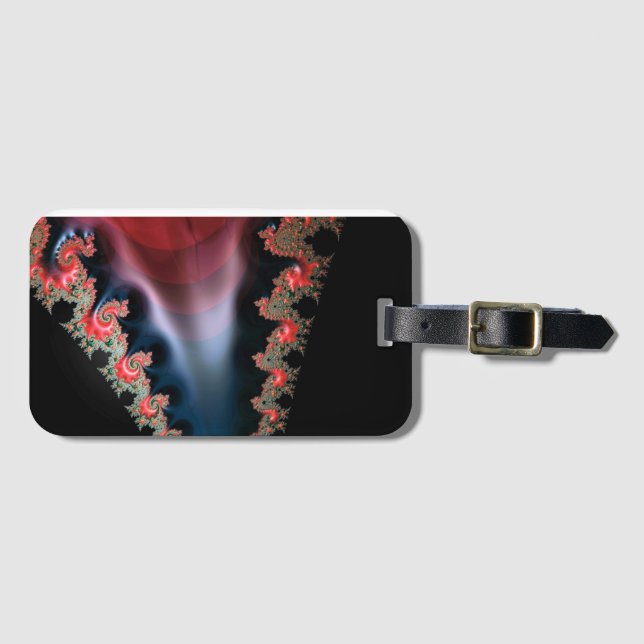 Mandelbrot Zip Luggage Tag Gepäckanhänger (Vorderseite (Horizontal))