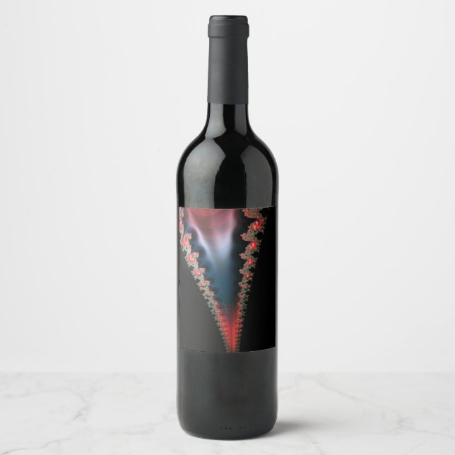 Mandelbrot Zip Wine Labels Weinetikett (Vorderseite)