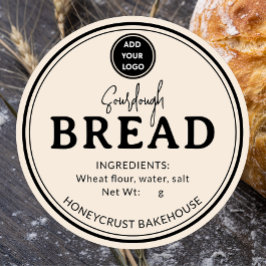 Mandelcreme-Bäckerei-Sauerteigbrot-Etikettenaufkle Runder Aufkleber
