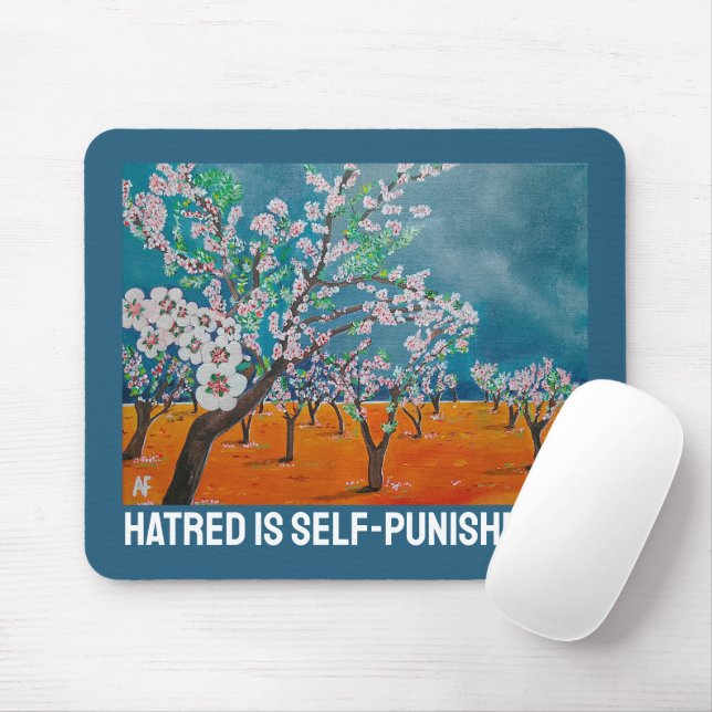 Mandelgarten-Gemälde von Alfred Fox Mousepad (Mit Mouse)