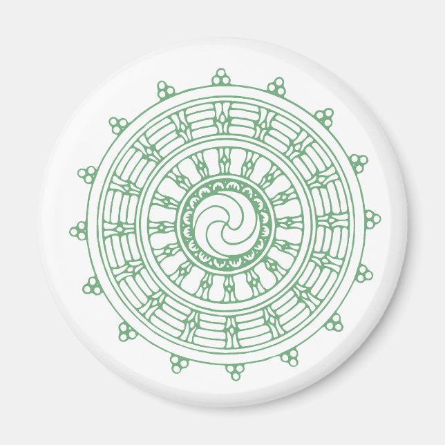 Mandelgrün Magnet (Vorne)