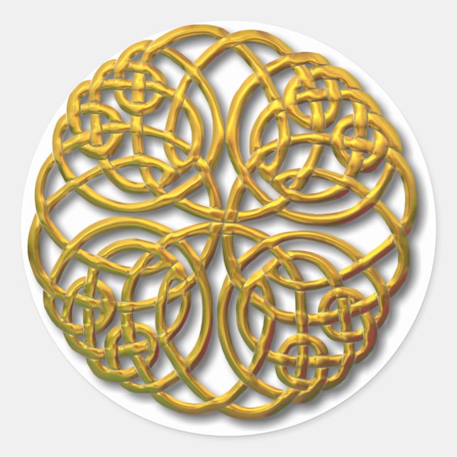 Mandella gold runder aufkleber (Vorderseite)