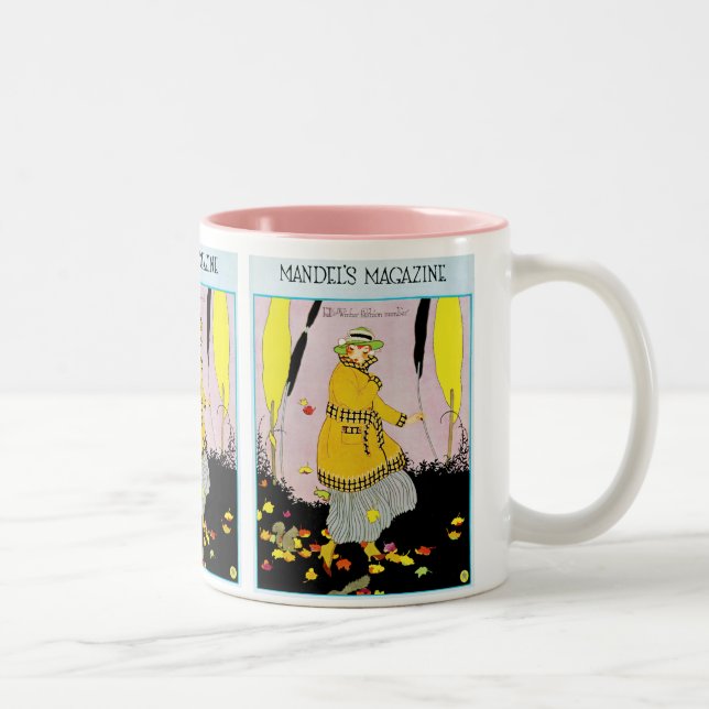 Mandel's Magazine Zweifarbige Tasse (Rechts)