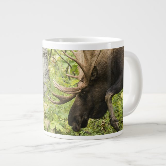 Mandering Moose Jumbo-Tasse (Vorderseite Rechts)