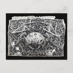 Mandible Death Operator von Brian Benson Postcard Postkarte