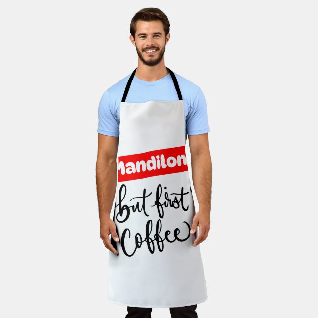 MANDILON, ABER ERSTER KAFFEE SCHÜRZE (Getragen)