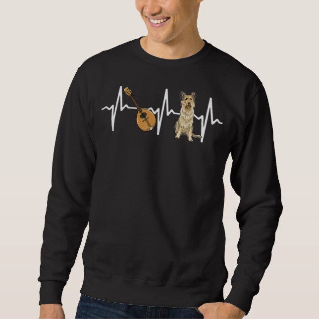 Mandolin Berger Picard Heartbeat Dog Sweatshirt (Vorderseite)