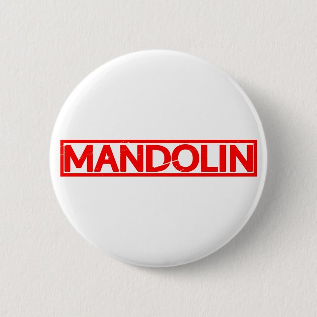 Mandolin-Briefmarke Button (Vorderseite)