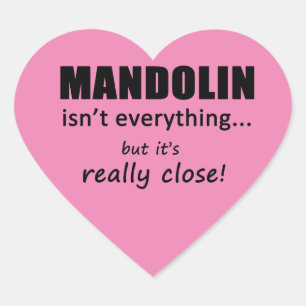 Mandolin ist nicht alles Herz Sticker