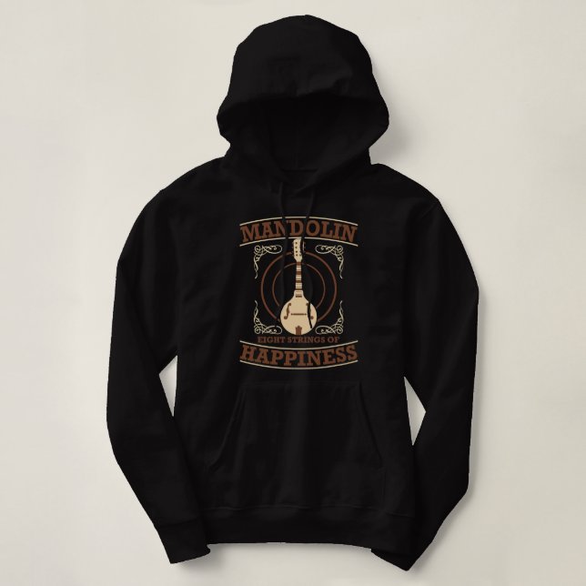 Mandolin Lover Mandolin Hoodie (Design vorne)